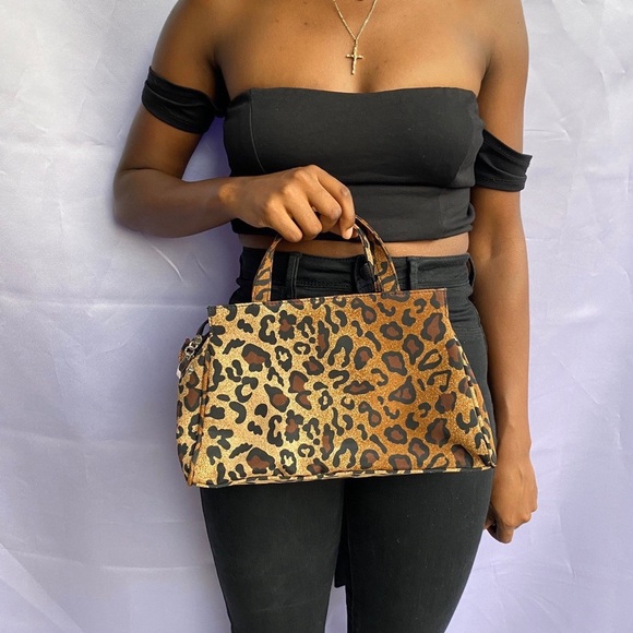 Gorgeous Ombré leopard print structured handbag - Picture 1 of 4